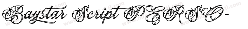 Baystar Script PERSO字体转换
